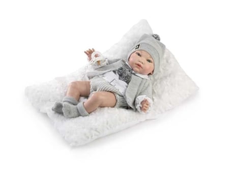 Muñeco Bebé Reborn Manu 42 cm (Edad mínima recomendada: 3 años)