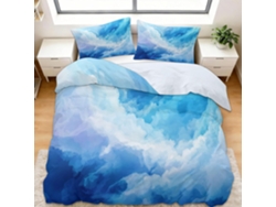 Juego Ropa Cama Juego Funda Nórdica Microfibra Funda Piezas Almohada Color 200x200 Cm 200 X 65