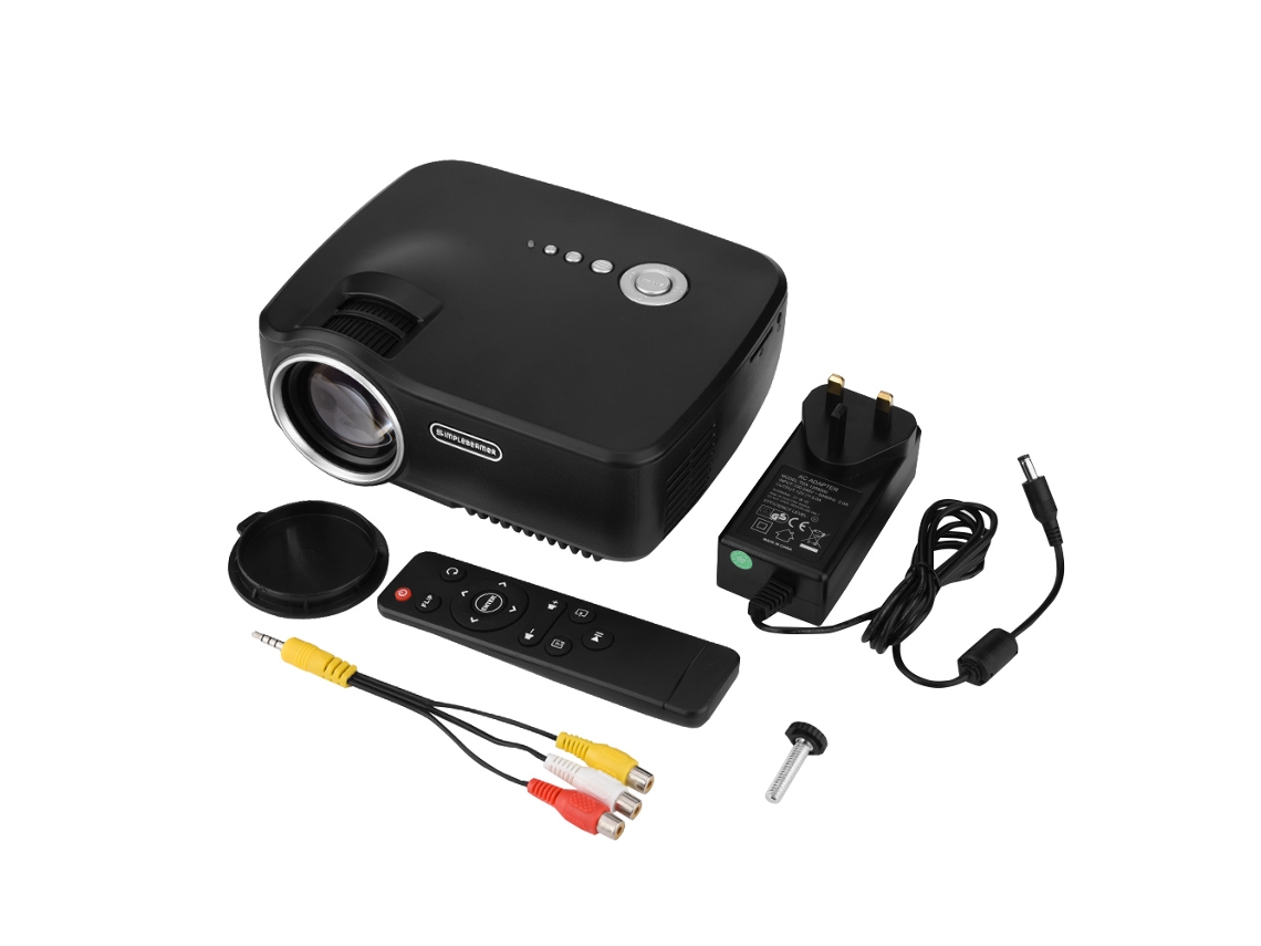 Proyector LED portátil con reproducción de películas Full HD y multimedia