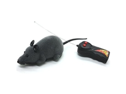 Ratón Electrónico Con Control Remoto, Juguete De Simulación De Ratón Para Niños, Gatos Y Perros, Color Gris.