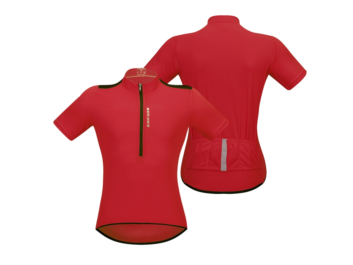 Maillot De Ciclismo Transpirable De Manga Corta Para Hombre Con Cremallera Media Para Mtb/bicicleta De Verano