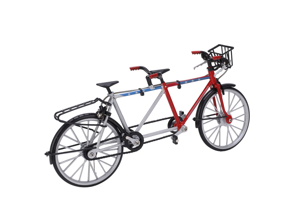 Modelo De Bicicleta Tándem A Escala 1/10, Mini Bicicleta De Simulación, Desmontable, Regalo, Decoración De Mesa.