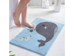 Alfombrilla De Baño Suave, Absorbente, Antideslizante Y Lavable A Máquina, De Pelo Largo Y Mullido (qjl)