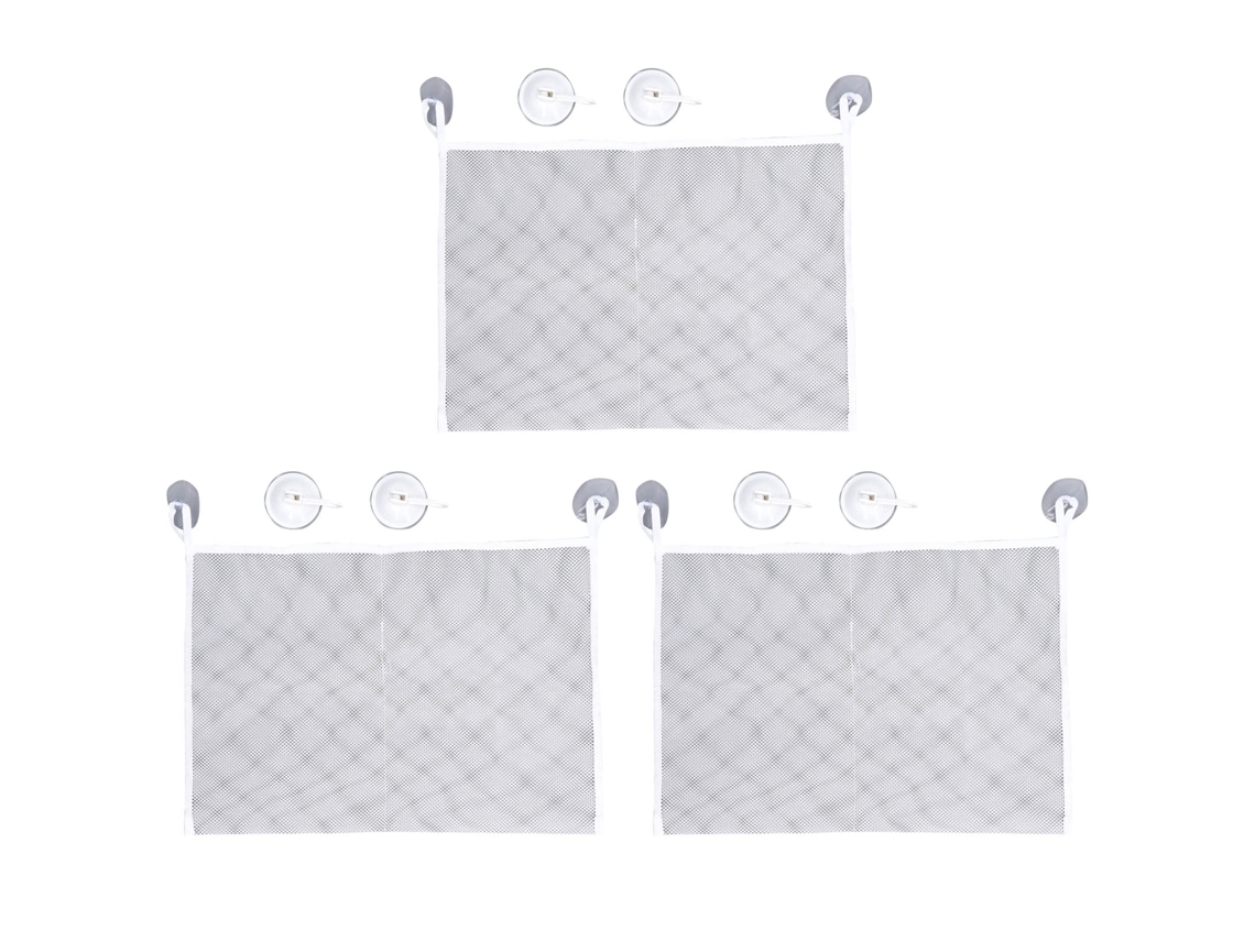 Bolsa De Malla Para Juguetes De Baño Con Ventosas Y Ganchos Resistentes, Organizador De Baño.