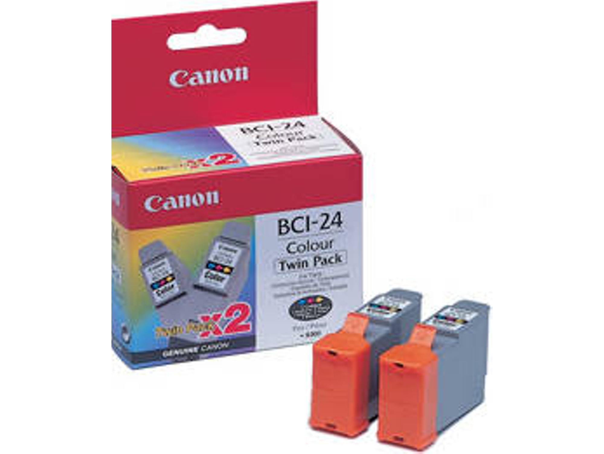 Cartuchos de tinta Original CANON Pack 2 unidades BCI24CTP Amarillo, Magenta, Cián (Caja Abierta)