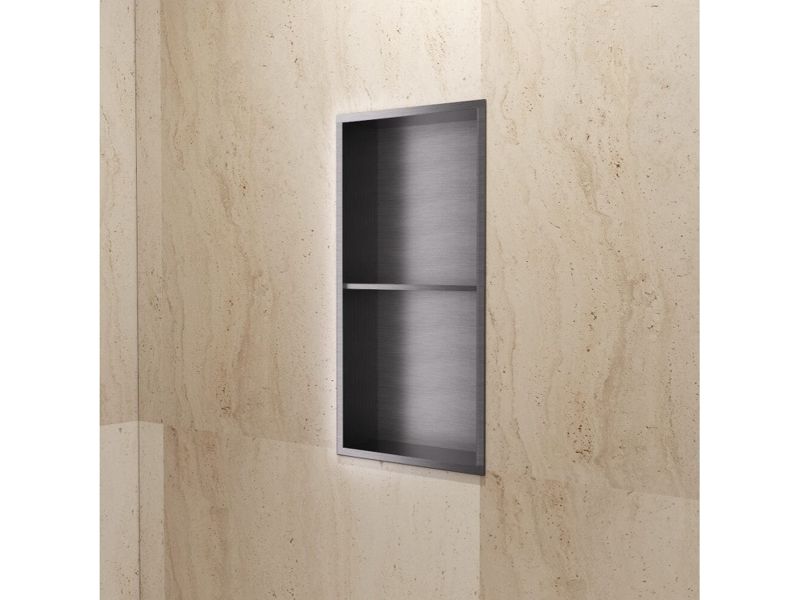 Hornacina De Ducha Artic Black Gun Metal
