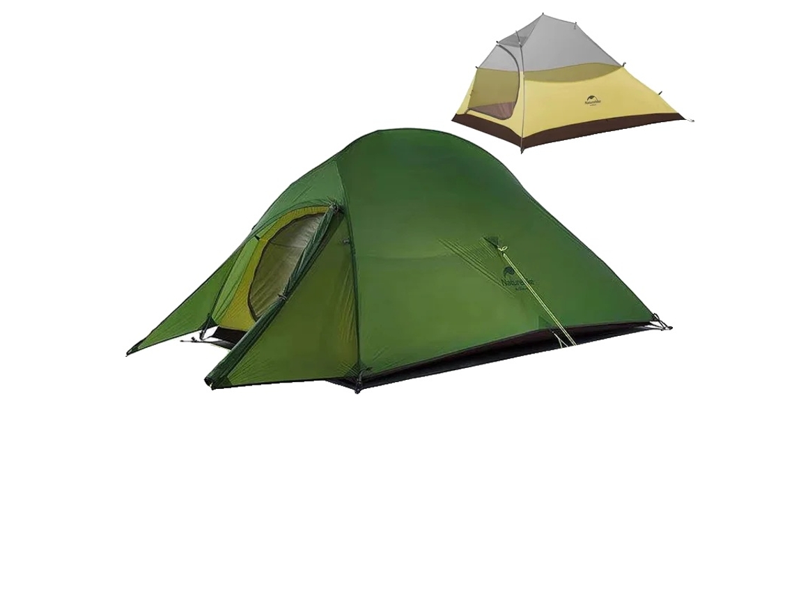 Tienda de campaña para trekking, diseño ligero, construcción impermeable, 20d Forest OEM