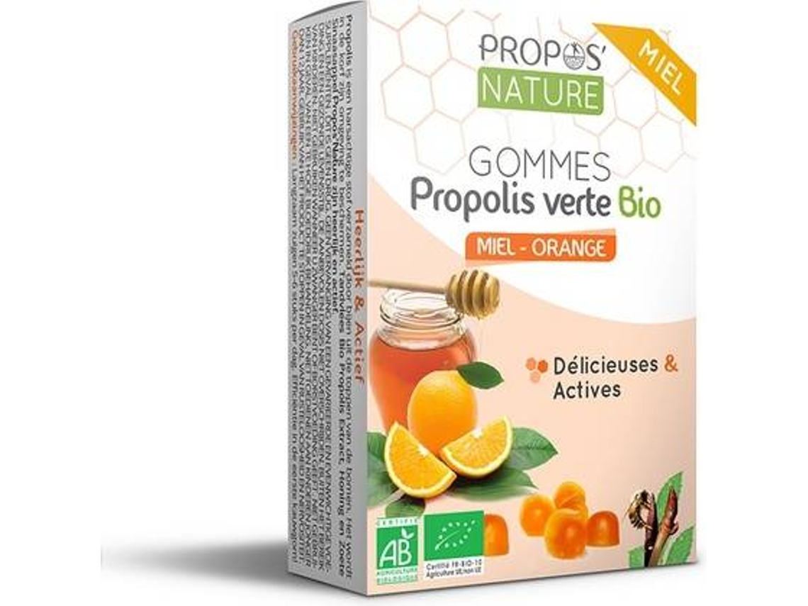 Aceite Essencial PROPOS NATURE Gomas Própolis Mel / Laranja Bio (45 g)
