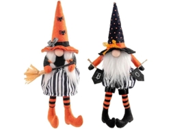 2026-adornos De Halloween Gnomos Para Cocina Casera Rustica, 2 Piezas Artesanales Multicolor Linjou