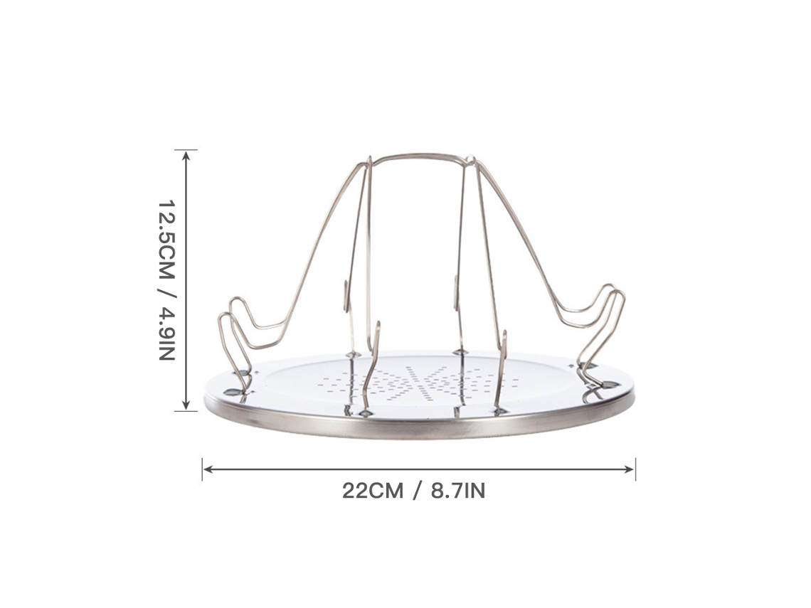 Tostadora Plegable De Acero Inoxidable Para 4 Rebanadas De Pan, Portátil Para Acampar, Hacer Senderismo Y Picnics.