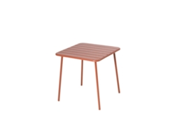 Bergame Mesa Cuadrada De 4 Plazas De Terracota 70x70cm