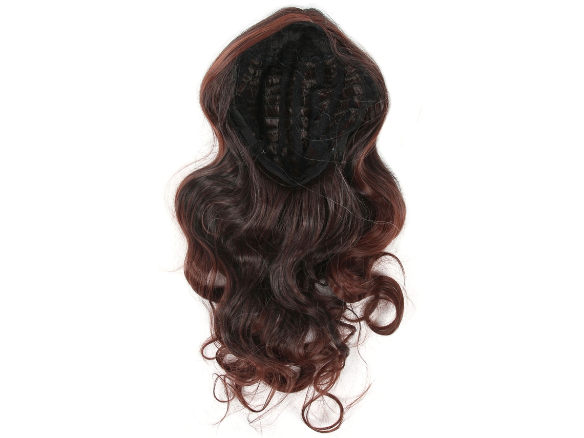 Perucas sintéticas cacheadas elegantes para cosplay feminino em 2026, resistentes a altas temperaturas e confortáveis.