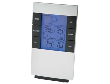 Pantalla LCD LED de alarma digital LED con temperatura Hygrómetro de la estación meteorológica