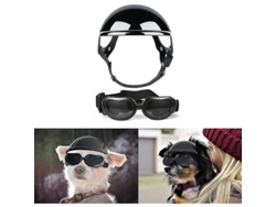 2026-gafas Y Casco Para Perros Pequeños Protección Uv Antiviento Ajustable Para Yorkshire Bichon Chihuahua