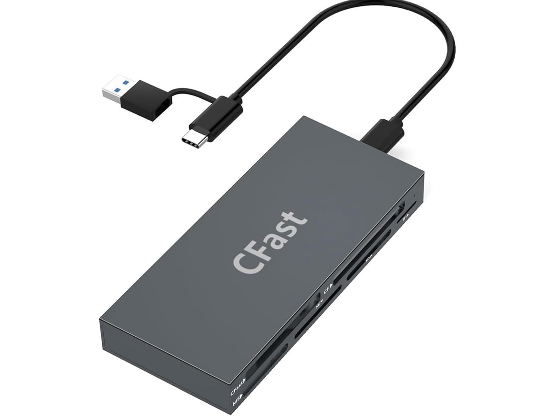 Lector De Tarjetas Para Cámara Con Capacidad Para Leer 6 Tarjetas Simultáneamente (ms/sd/tf/xd/cfast)