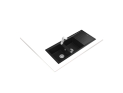 Fregadero TEKA Stone 80 B-Tg 2C 1E Negro