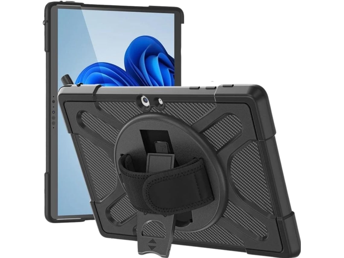 Funda Robusta Con Soporte Para Microsoft Surface Pro 5 Negra