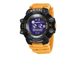 Reloj impermeable para hombre con esfera grande, elegante retroiluminación LED y pantalla digital deportiva.