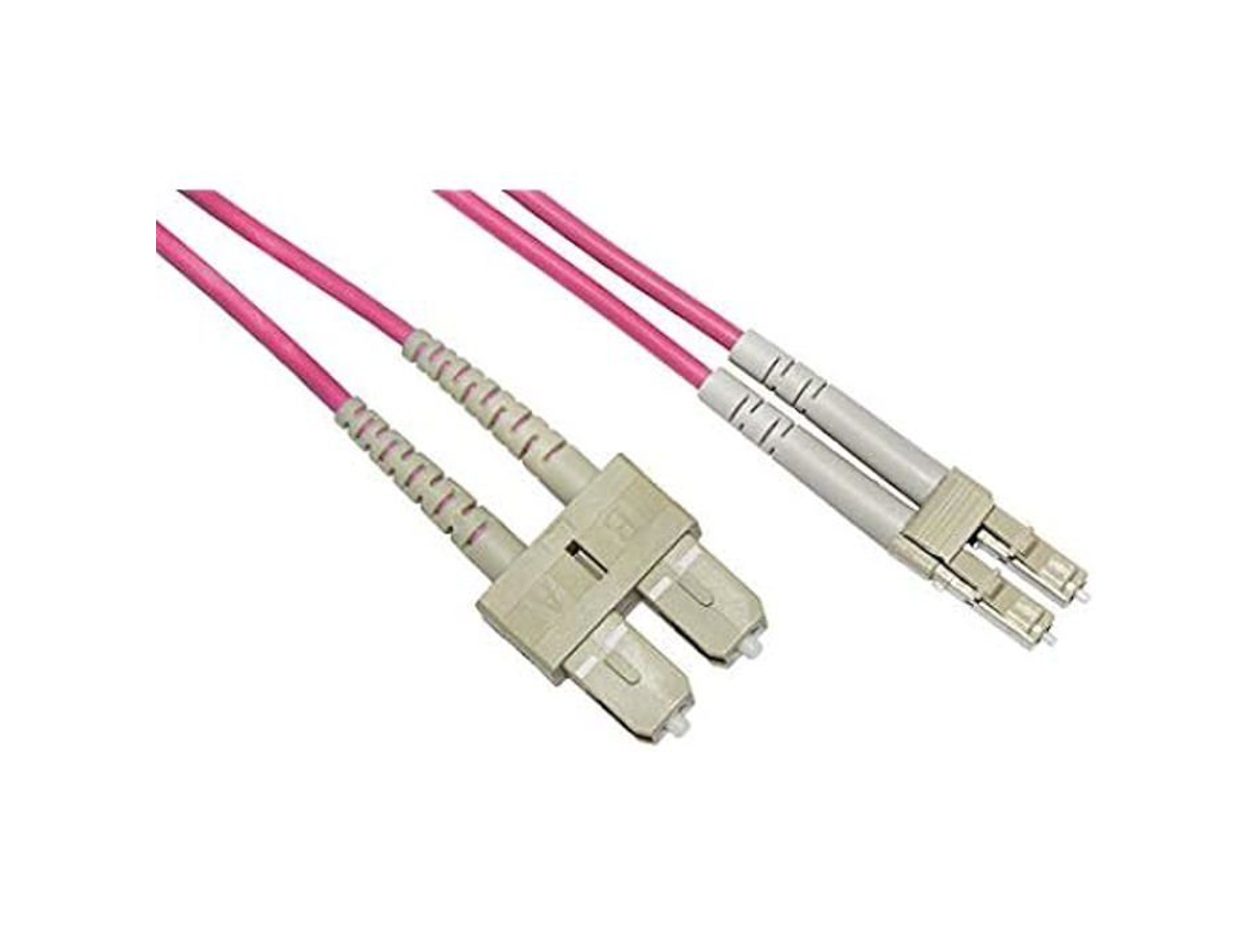 Cable De Fibra Óptica Lc a Sc Multimodo Dúplex Om4 50/125 M 40 LINK