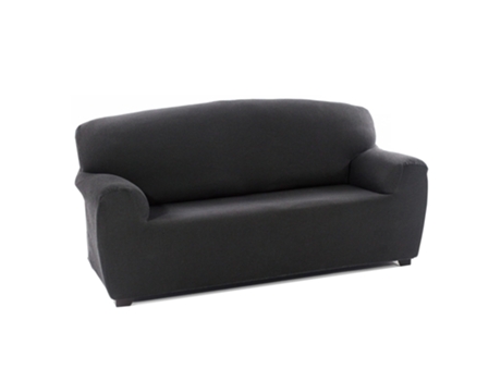 TIENDA EURASIA - Funda Sofa, Poliéster, Algodón y Elastano, Gris Oscuro, 4 Plazas