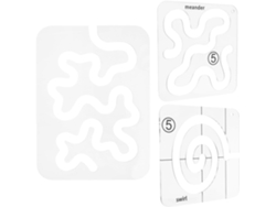 Juego De 3 Plantillas De Acrílico Transparente Para Acolchado