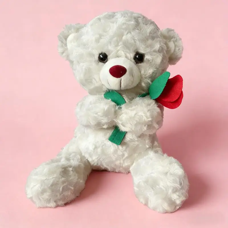 (estilo A, 25 Cm) Lindo Peluche De Oso Con Sombrero De Rosa De Anime De Dibujos Animados