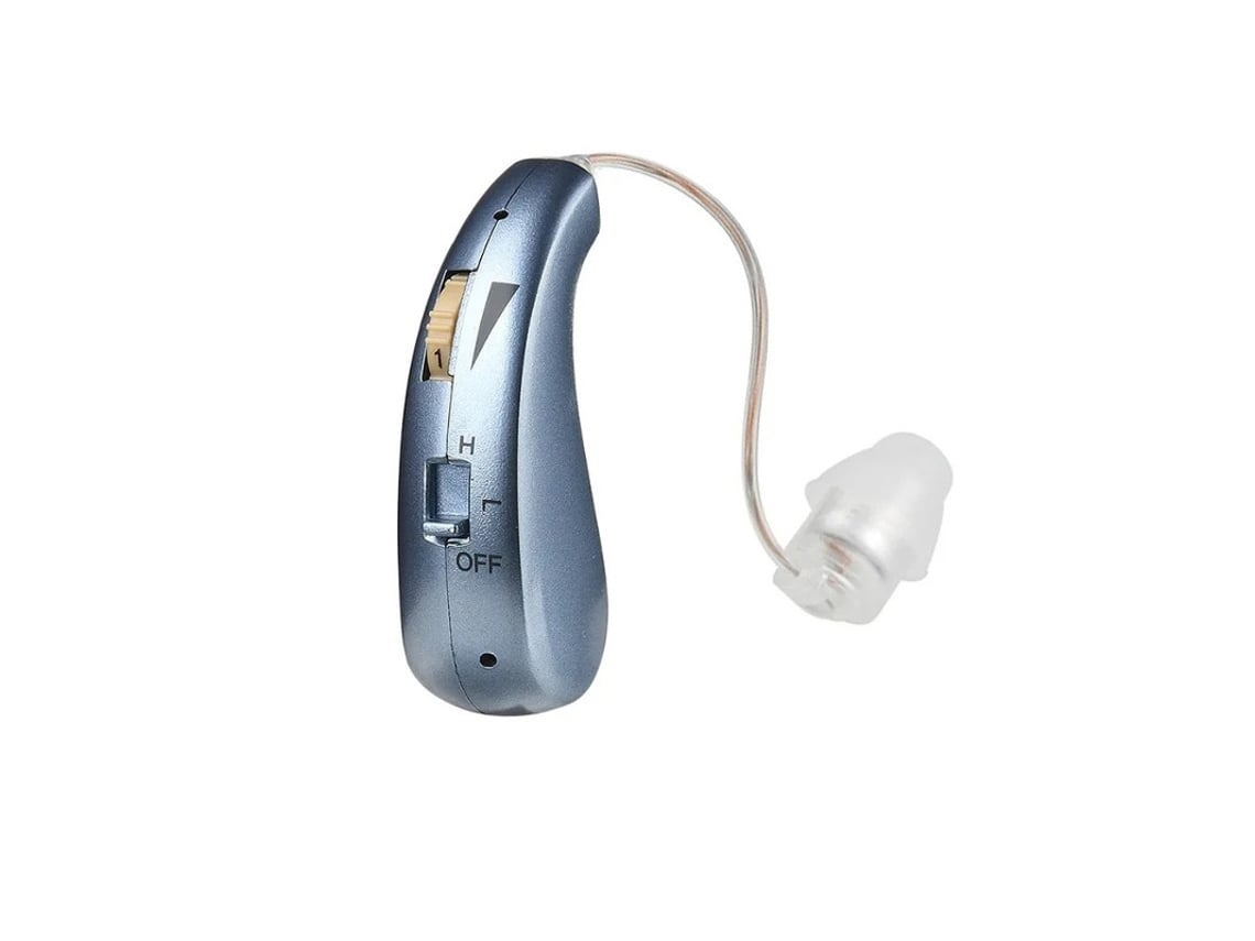 Amplificador Auditivo Para Idosos Intra Auricular De Alta Qualidade Fácil De Usar Leve Recarregável Ouvido Duplo Sem Fio Azul Yizhood