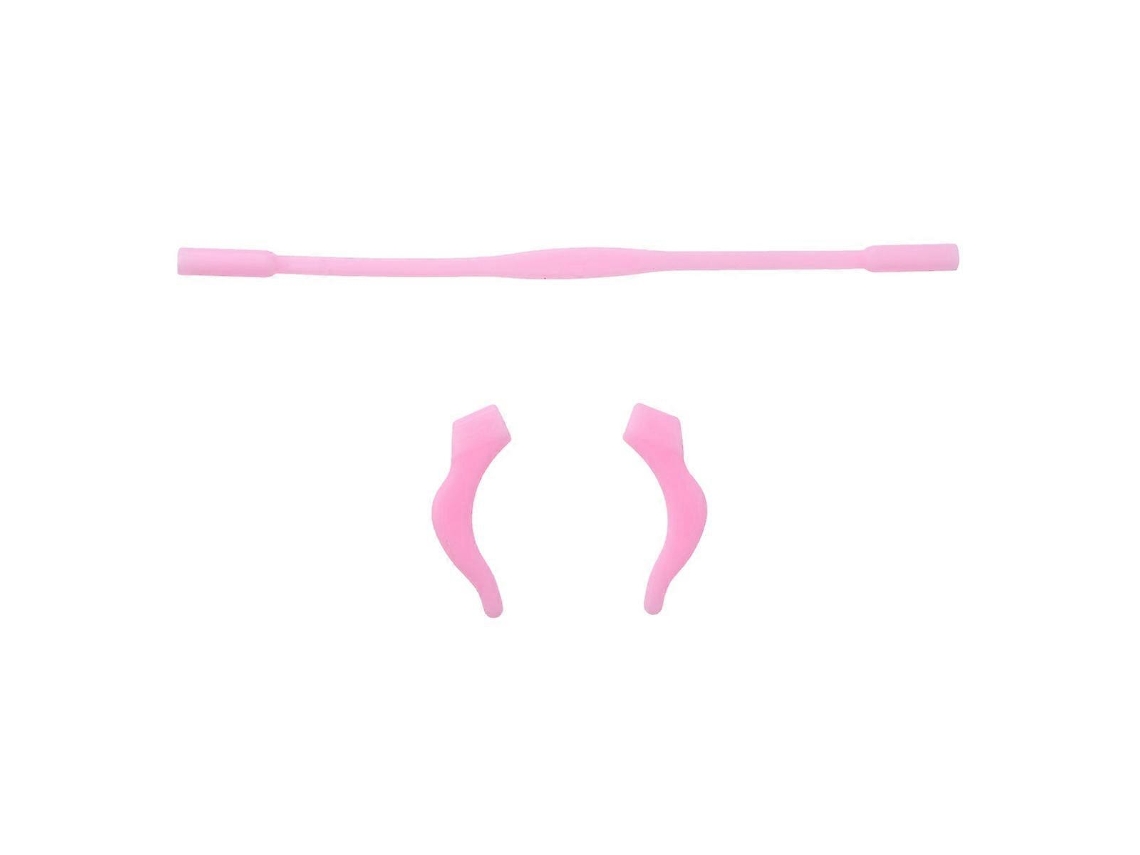 Soporte de silicona rosa para gafas con correa flexible y cómoda y gancho para la oreja para niños, evita que las gafas se caigan. Rosewell