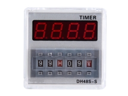 Dh48s-s 0.1s-99h Relé Temporizador Programable De 8 Pines Y 24 V Ca/cc Con Pantalla Led