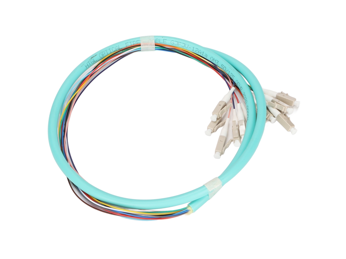 Cabo De Fibra Óptica 12 Fios Com Ferreiro Cerâmico Baixa Perda De Inserção Para Instrumentação Modo Único