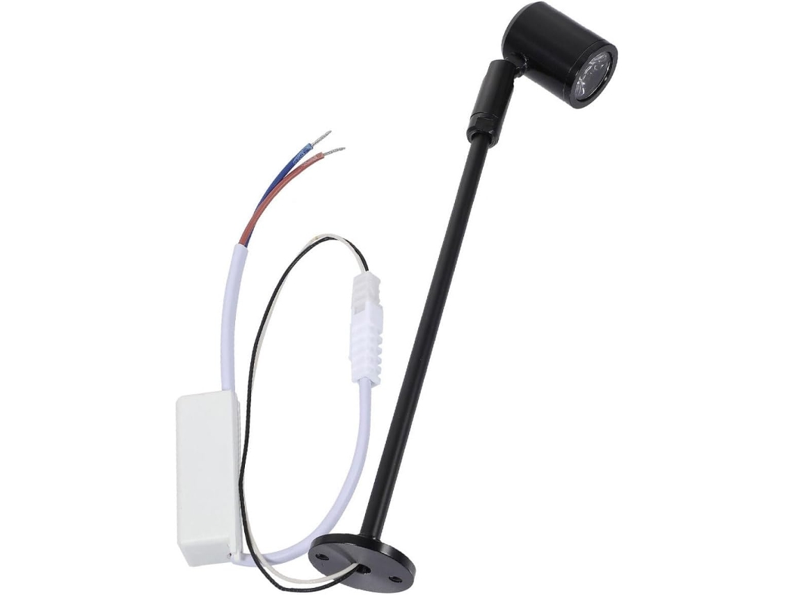 Foco LED independiente para exhibición de joyas, 215 mm, 3 W, luz blanca cálida 3000 K, iluminación para vitrinas SFUSHOS.