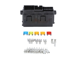 Caja De Fusibles Y Relés Universal 2+6 Slot Resistente Al Calor Con 5 Fusibles 12v