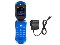 Telefone Celular Flip Carro Ferrari Modelo F15 Dual Sim Gsm Teclado Câmera Mp3 Bluetooth Azul