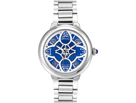 VEANXIN Relojes con esfera hueca Reloj de pulsera impermeable de moda-Azul S