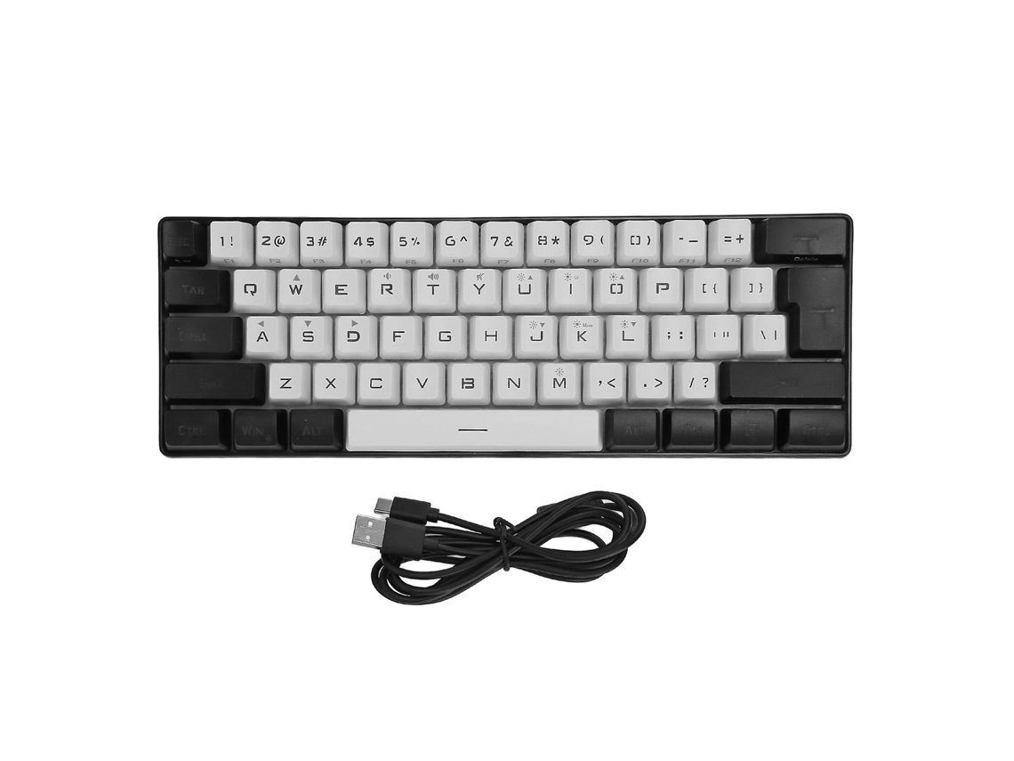 Mini teclado RGB, G61 Mini teclado RGB Teclado para juegos con cable Teclado para juegos con cable Diseño de alta gama Ly Ebike