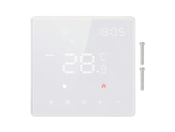 Termostato Inteligente Wifi Programável Com Controle Por App E Voz Para Aquecimento Residencial 100-250vac Branco