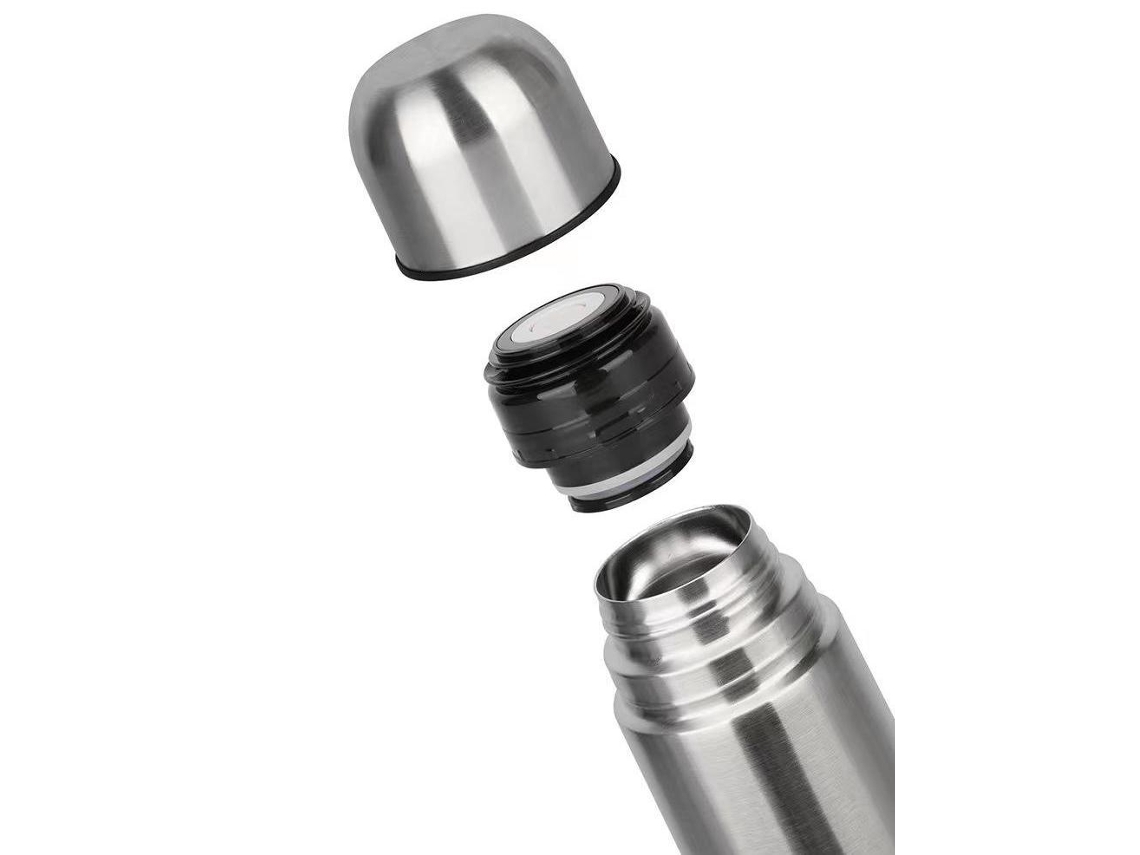 Botella térmica de acero inoxidable de 350 ml con triple aislamiento y tapa con válvula de seguridad. Tienda PAPRIKA