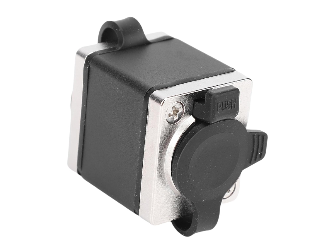 Cable De Extensión Ethernet Ip68 Con Conector Rj45 Hembra Y Contactos De Cobre Chapados En Oro.
