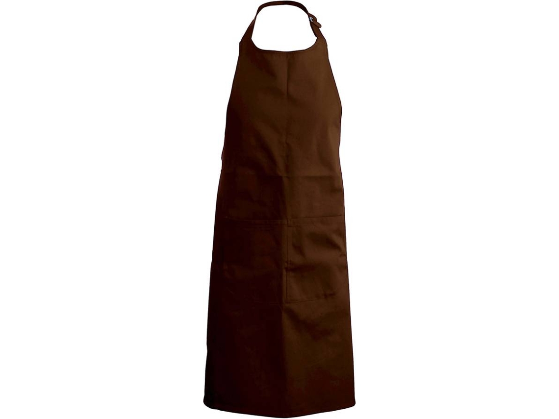 Delantal KARIBAN con Bolsillo (Marrón - Algodón - 90 x 31.5 cm)