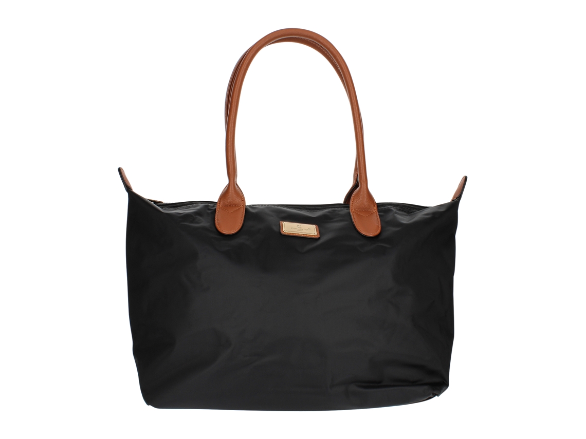 GALLANTRY Bolso tote grande de poliéster Negro