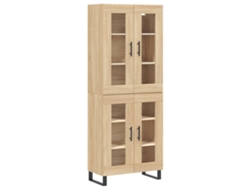 Maison Exclusive - Aparador Alto Madera Contrachapada Color Roble 69,5x34x180 Cm