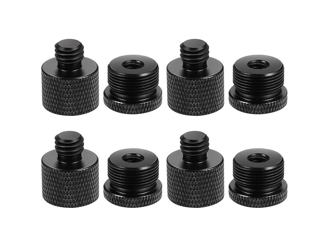 Juego De Adaptadores Roscados Para Soportes De Micrófono De 5/8" Y 3/8" (8 Piezas)