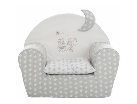 Sillón Infantil Stars 44x34x53 cm Gris