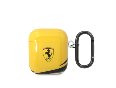 FERRARI Funda de silicona antichoque para Airpods 1 y 2 Amarillo