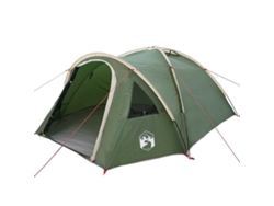 Tienda De Camping Con Techo Verde 308 X 268 X 130 Cm Poliéster
