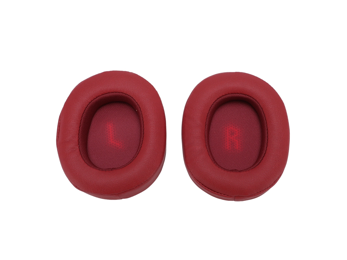 Abas Para Ouvido De Couro Protéico Espuma Isolamento De Ruído Para Fones E55bt Sem Fio Vermelho