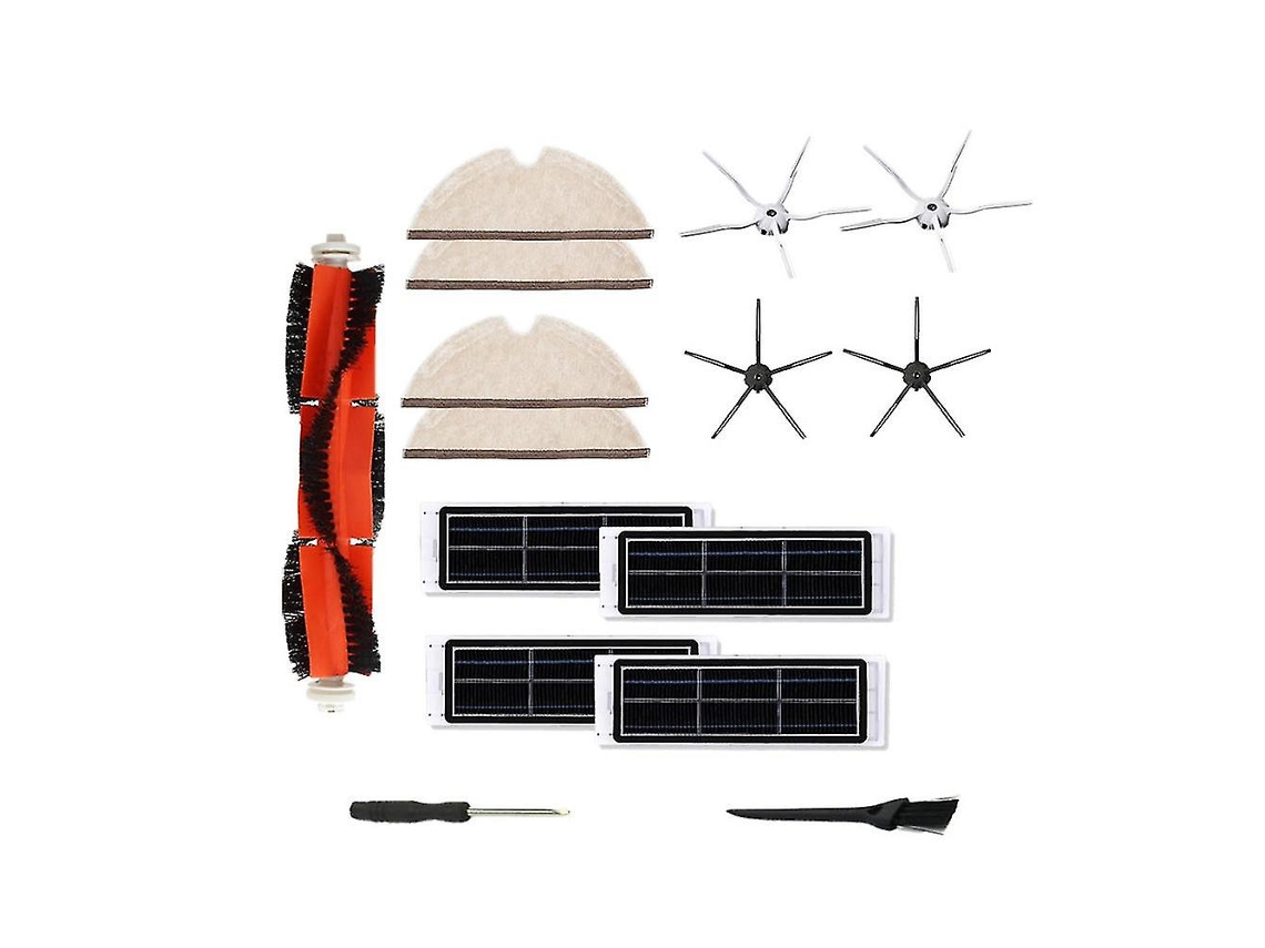 15 piezas compatibles con el cepillo principal y el cepillo lateral del filtro HEPA de Xiaomi Roborock.