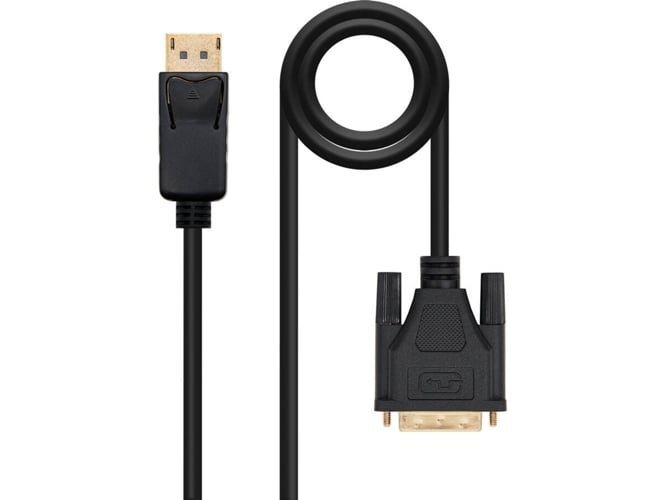 Adaptador de Cable de Vídeo NANOCABLE 10.15.4505 DisplayPort DVI Negro 5 m