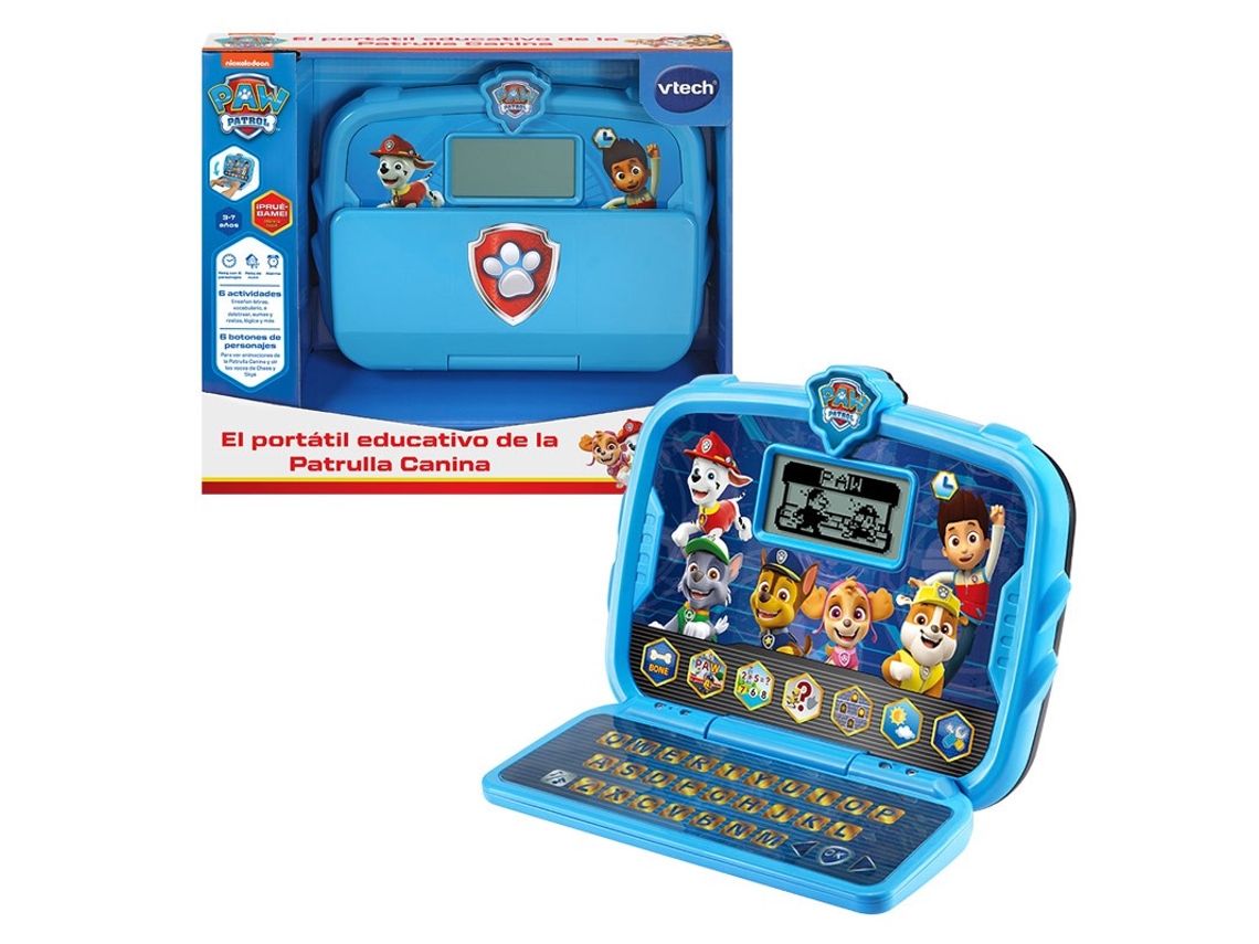 Portátil educativo para niños PAW PATROL Patrulla Canina (Edad Mínma Recomendada: 3 años)