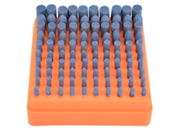 100 Piezas Cabeza De Piedra De Pulido Rueda De Esmeril Broca Para Mezcladora Mango Azul Diámetro 3mm